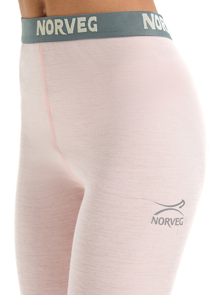 Термолеггинсы детские для девочек-подростков серии SOFT. Знак Woolmark, цвет розовый, фото 3