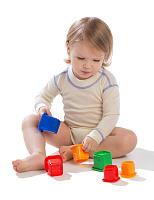 Термободи детское с длинным рукавом серии SOFT Молочный