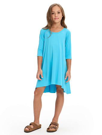 Платье Bamboo для девочки, цвет бирюзовый, фото 1