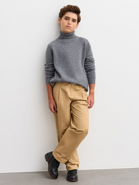 Свитер Merino Base детский для мальчиков, цвет гранит, фото 6