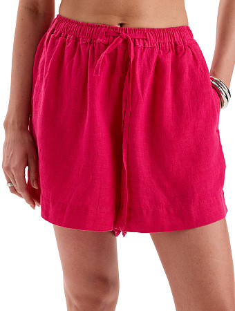 LINEN Шорты женские casual, цвет фуксия, фото 1