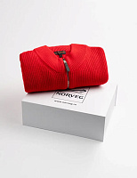 Подарочный набор Кардиган на молнии Merino Knitted для мужчин Красный