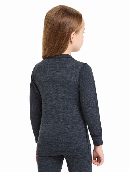Термофутболка детская для девочек с длинным рукавом серии ACTIVE KIDS, двухслойное термобелье, фото 3