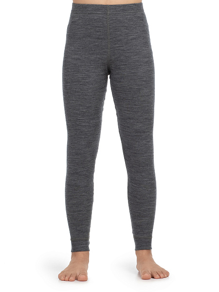 Термолеггинсы детские для девочек серии SOFT, цвет серый меланж, фото 1