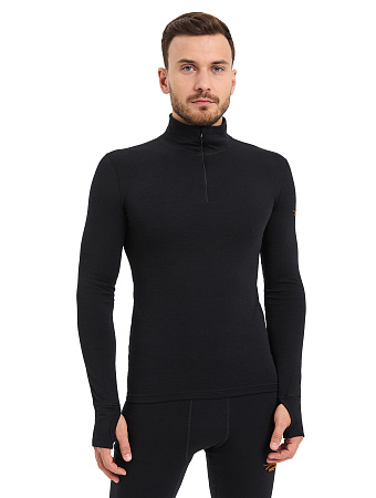 Термофутболка мужская (свитшот)  с высоким воротом на молнии для охоты и рыбалки серии HUNTER, фото 1