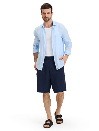 Шорты мужские casual, цвет темно-синий, фото 1