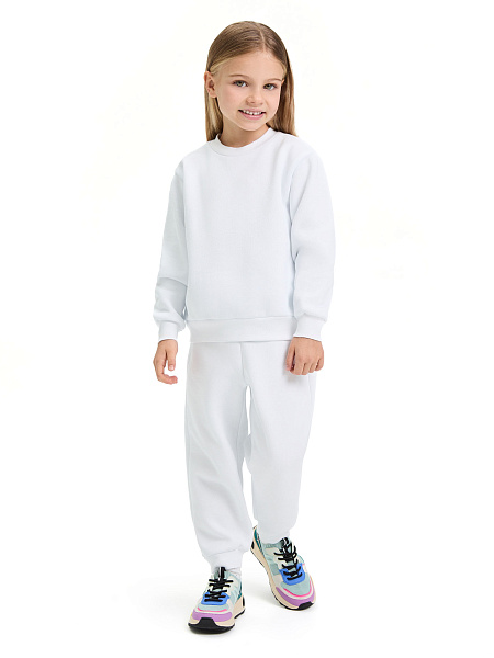 Джоггеры детские ORGANOMICA Cotton, цвет белый, фото 1