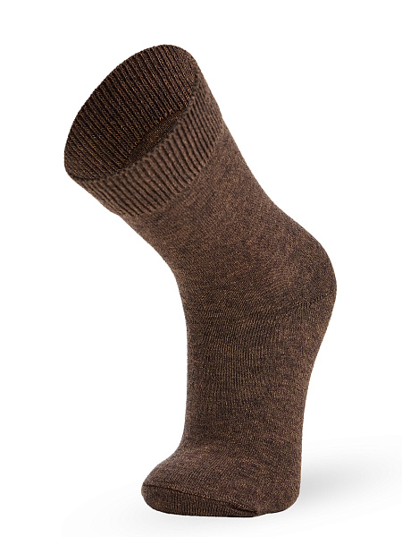 Носки детские серии Merino Base, цвет коричневый меланж, фото 3
