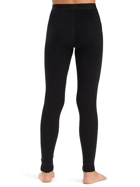 Термолеггинсы детские для девочек-подростков серии SOFT. Знак Woolmark, цвет черный, фото 2