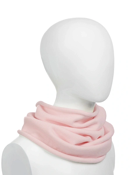 Теплый снуд из шерсти мериносов, цвет розовый, фото 1