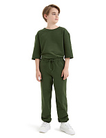 Брюки-джоггеры подростковые для мальчиков серии Cotton Олива