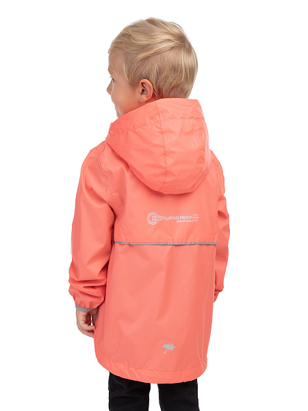 Ультралегкая куртка-ветровка для мальчиков из мембраны, цвет лайм неон, фото 6