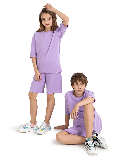 Шорты детские для мальчика Cotton, цвет лаванда, фото 6