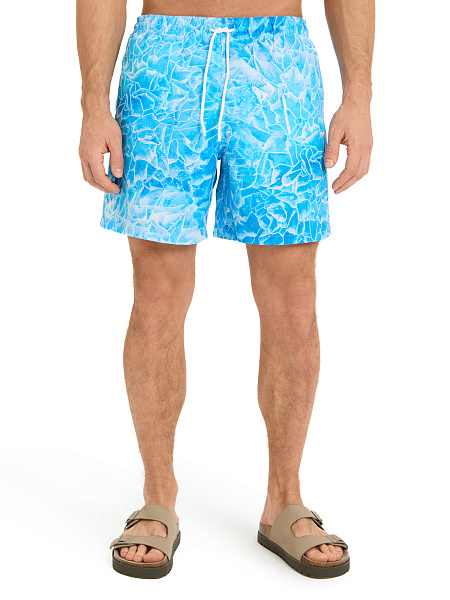 Шорты плавательные, цвет голубой, фото 2