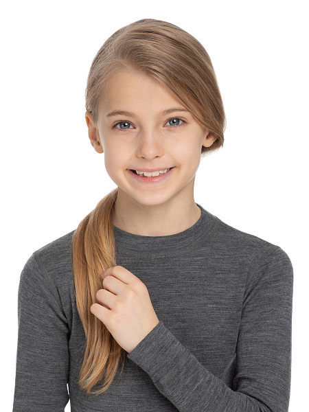 Термофутболка детская для девочек серии SOFT. Знак Woolmark, фото 4