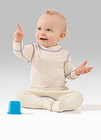 Термофутболка детская с длинным рукавом серии SOFT Молочный