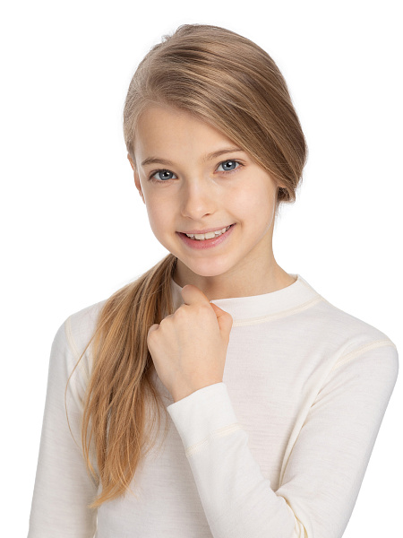 Термофутболка детская для девочек серии SOFT. Знак Woolmark, фото 4