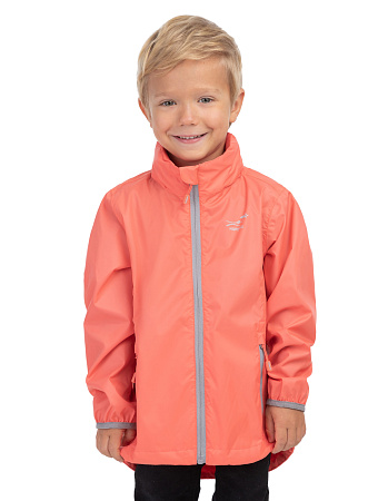 Ультралегкая куртка-ветровка для мальчиков из мембраны, цвет лайм неон, фото 1