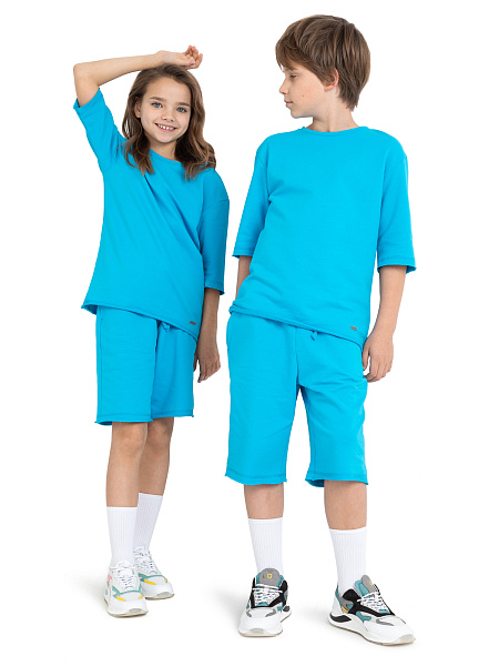 Шорты детские для мальчика Cotton, цвет бирюзовый, фото 6