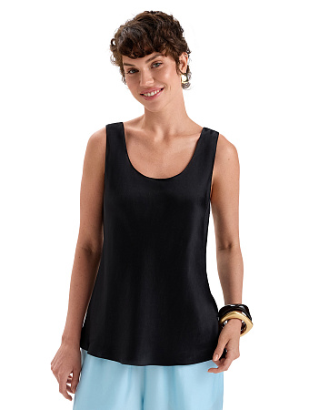 Топ женский SILK, цвет черный, фото 1