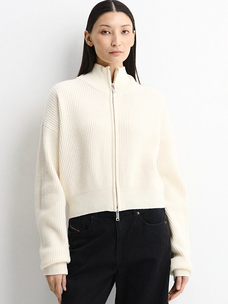 Укороченный кардиган на молнии, фото 1