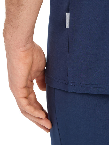 Футболка мужская серии Bamboo, цвет темно-синий, фото 4