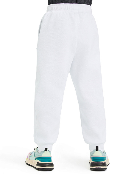Джоггеры детские ORGANOMICA Cotton, цвет белый, фото 4