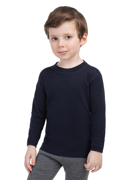 Термофутболка для мальчиков с длинным рукавом серии SOFT, цвет синий, фото 2