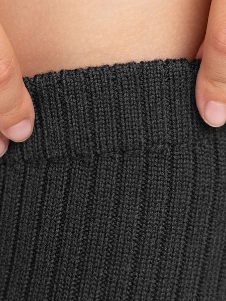 Гамаши детские из 100% шерсти мериносов, цвет темно-серый, фото 4