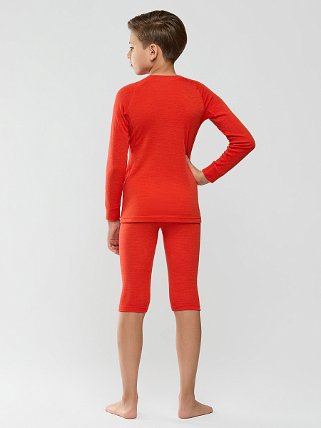 Комплект термобелья для мальчиков серии SPORT WOOL, цвет красный, фото 4