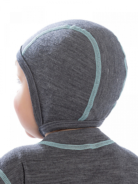 Термочепчик детский серии SOFT, цвет серый, фото 3