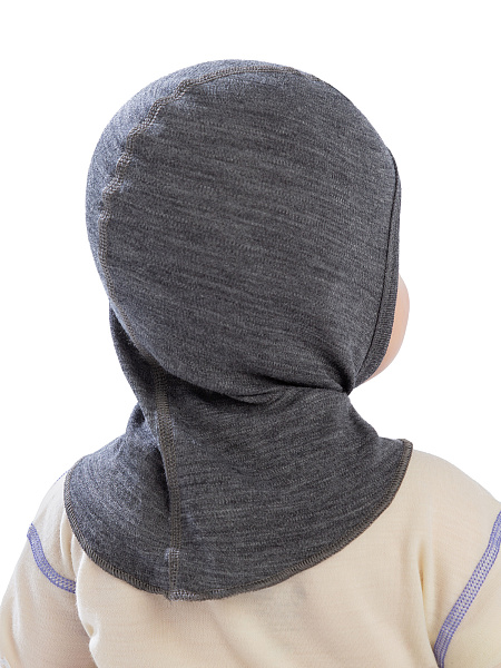 Шапка-шлем детский серии SOFT, цвет серый, фото 5