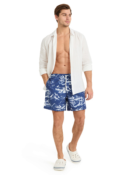 Шорты плавательные, цвет синий мулине, фото 6