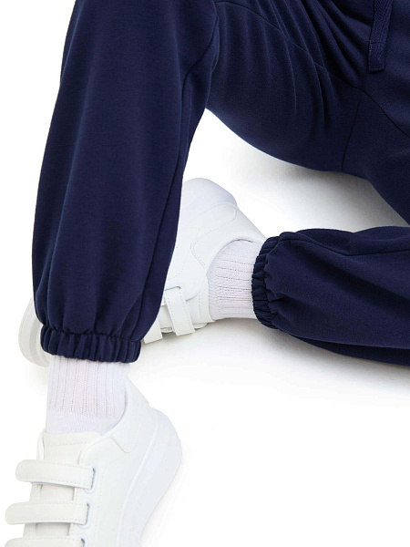 Брюки-джоггеры подростковые серии Cotton, цвет темно-синий, фото 5