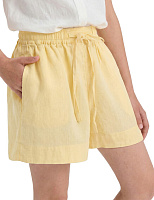 Шорты для девочки короткие LINEN Бледно-желтый