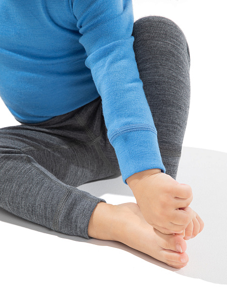 Термобелье штанишки детские SOFT. Знак Woolmark, цвет серый меланж, фото 3