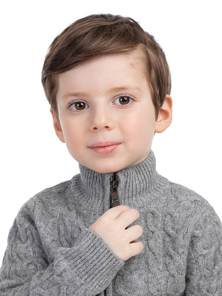 Кофта на молнии Super Fine Merino Wool, фото 5