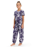 SILK Костюм для девочки Принт темный Toile de Jouy