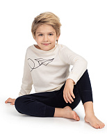 Пижама для мальчика из шерсти мериносов Молочный