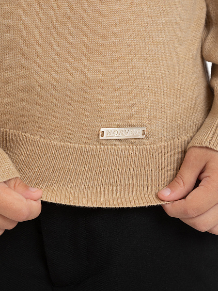 Свитер Cash Touch детский для мальчиков, цвет бежевый, фото 3