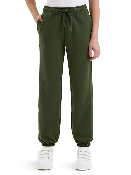 Брюки-джоггеры подростковые серии Cotton, цвет олива, фото 2