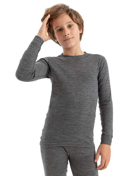 Термофутболка для мальчиков - подростков серии SOFT TEENS, цвет серый, фото 1