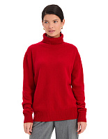 Свитер Merino Base из шерсти Алый