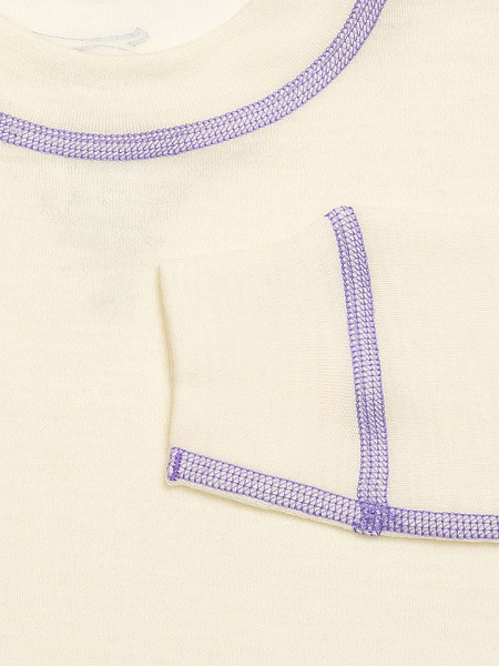 Термофутболка для девочек с длинным рукавом серии SOFT, цвет молочный, фото 2