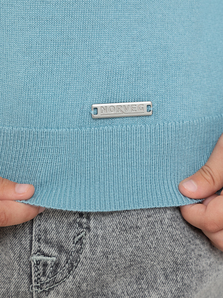 Свитер Cash Touch детский для мальчиков, цвет голубой пепельный, фото 3