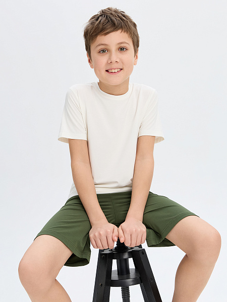 Футболка Bamboo для мальчика, цвет молочный, фото 5