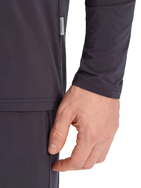 Лонгслив мужской серии Bamboo, цвет темно-серый, фото 4