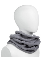 Теплый снуд из шерсти мериносов Серый меланж