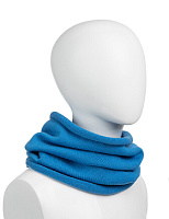 Теплый снуд из шерсти мериносов Лазурный