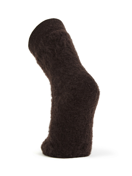 Носки детские из шерсти мериноса серии "-60°C" с начесом, цвет коричневый, фото 2